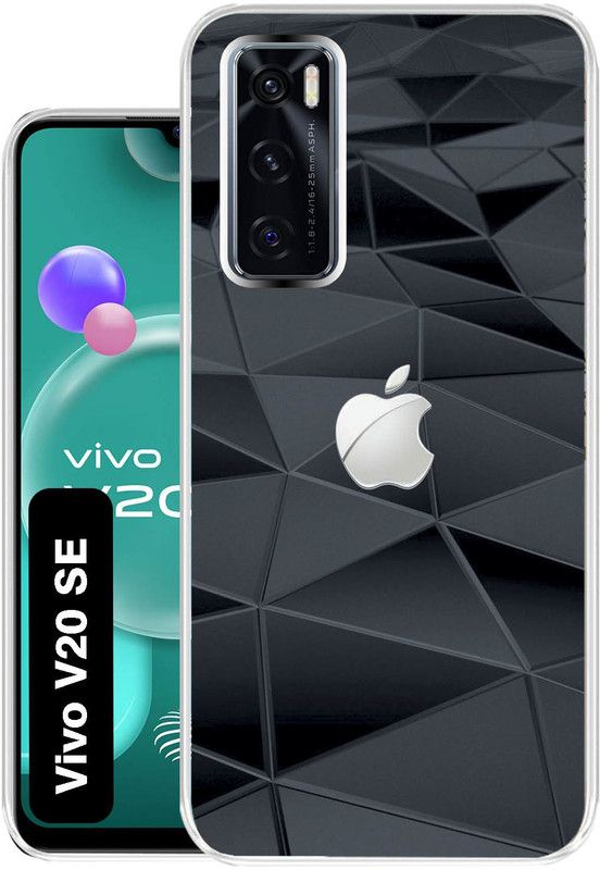 Case Club Back Cover for Vivo V20 SE  (Black, Grip Case, Silicon, Pack of: 1)