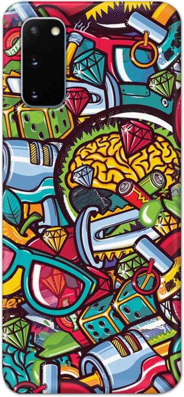 NDCOM Back Cover for Samsung Galaxy S20 Graffiti Printed  (Multicolor, Hard Case, Pack of: 1)