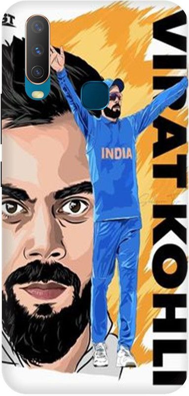 Zaplab Back Cover for Vivo Y17, 1902, Tiger,virat kohli Printed  (Multicolor, Hard Case, Pack of: 1)