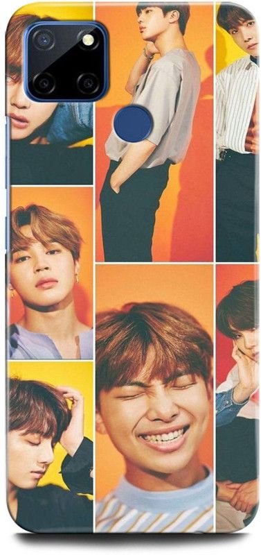 ORBIQE Back Cover for Realme Narzo 20 RMX2193 BTS X ARMYJUNGSHOOK, KOREAN, HEARTBEAT, BTS, BEAT, SINGER  (Multicolor, Shock Proof, Pack of: 1)