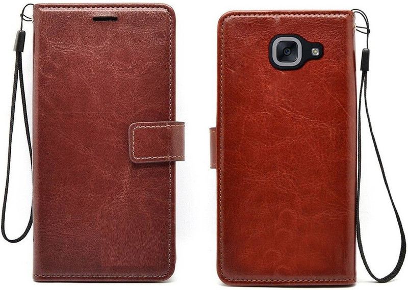 Cowboy Flip Cover for Samsung Galaxy J7 Max  (Brown, Grip Case, Pack of: 1)