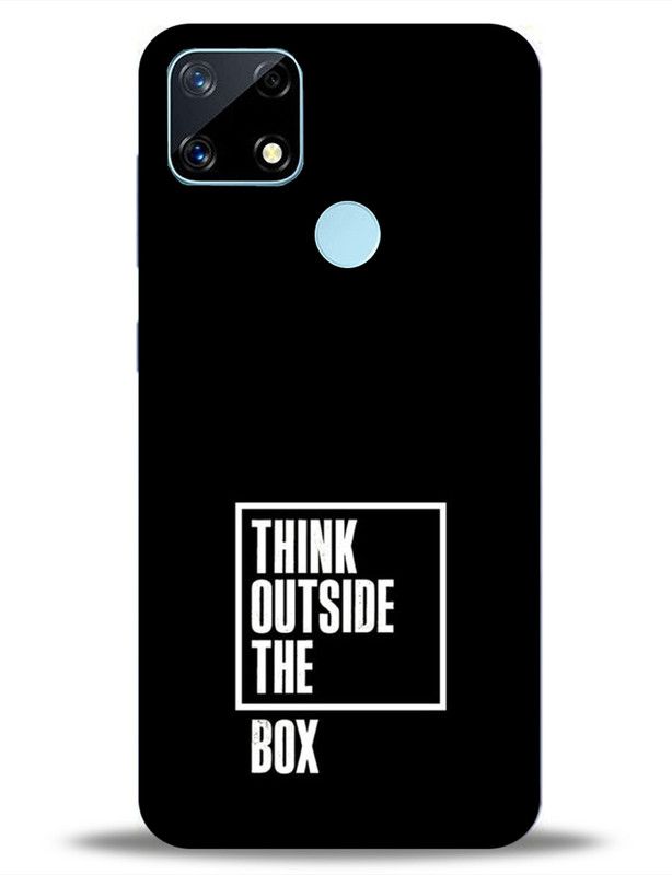 LETAPS Back Cover for Realme Narzo 20  (Black, White, Hard Case)