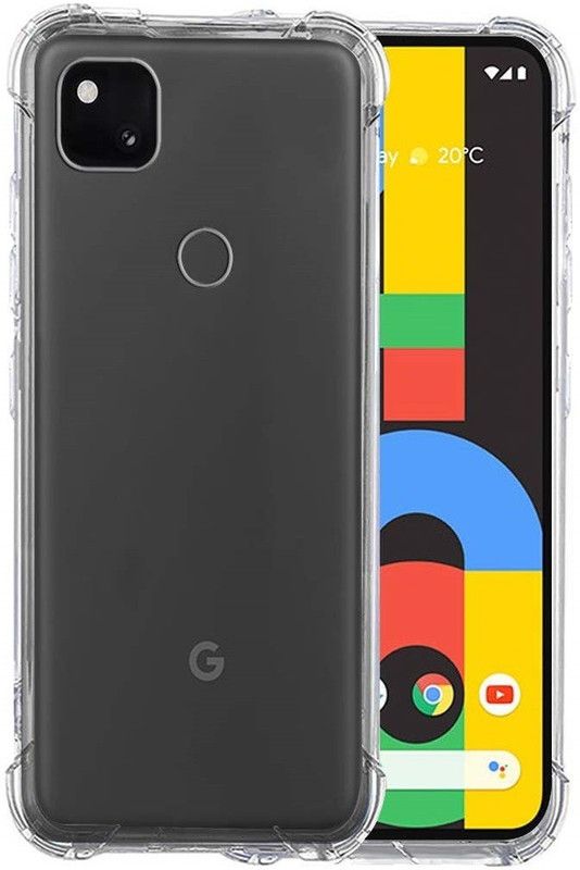 AKSHUD Back Cover for Google Pixel 4a  (Transparent, Shock Proof, Silicon, Pack of: 1)