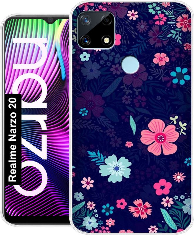 Tokito Back Cover for Realme Narzo 20  (Multicolor, Grip Case, Silicon, Pack of: 1)