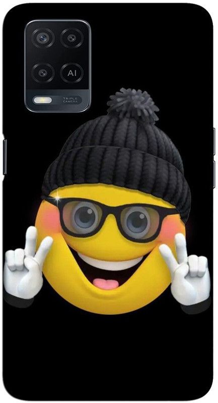 CROKIAN Back Cover for Oppo A54 Smile Back Cover  (Black, Hard Case, Pack of: 1)