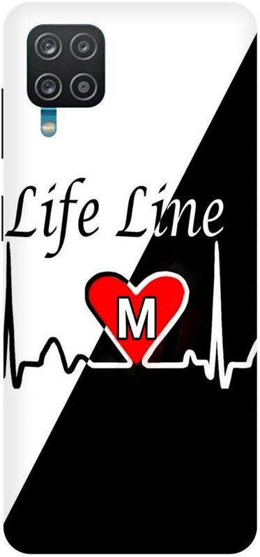 THE NARAYANA COLLECTIONS Back Cover for SAMSUNG GALAXY F12-M,NAME,LIFE,LINE,ALPHABET  (Multicolor, Hard Case, Pack of: 1)