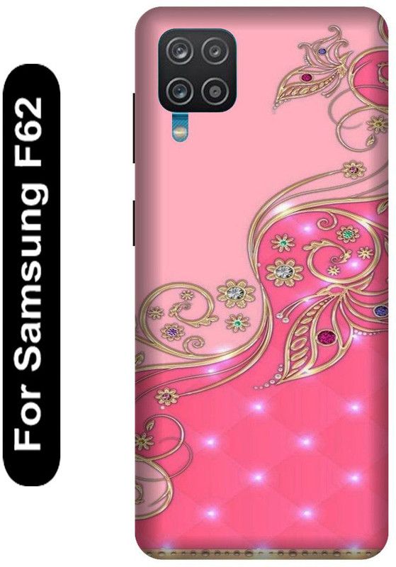 KARJUN Back Cover for Samsung Galaxy F62 (Pink love Design Printed ) Mobile case cover  (Multicolor, 3D Case, Pack of: 1)