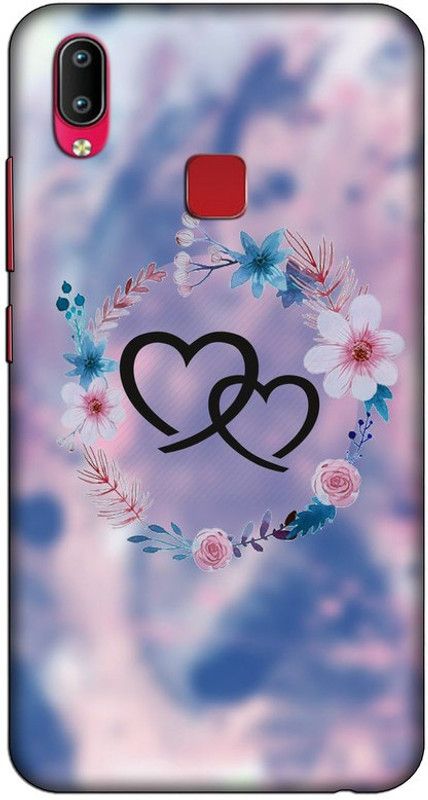 CROKIAN Back Cover for Vivo Y95 sky blue heart Back Cover  (Multicolor, Hard Case, Pack of: 1)