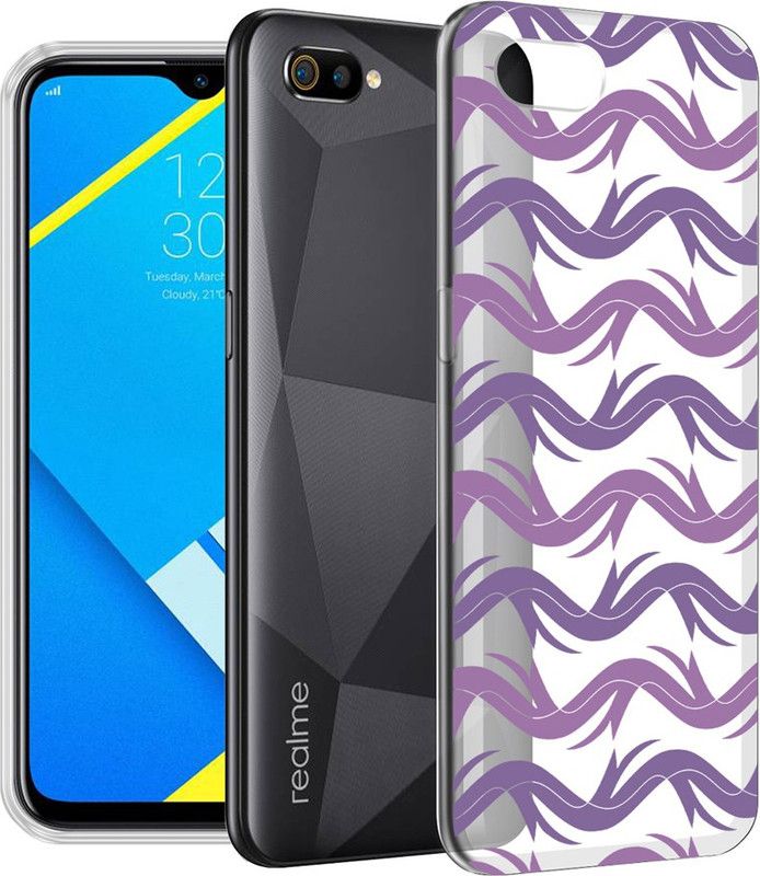 Fashionury Back Cover for Realme C2  (Multicolor, Grip Case, Silicon, Pack of: 1)