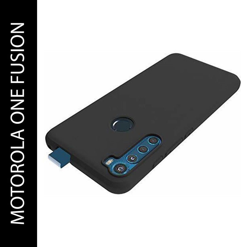 GLOBALCASE Back Cover for MOTOROLA ONE FUSION PLUS  (Black, Grip Case, Pack of: 1)
