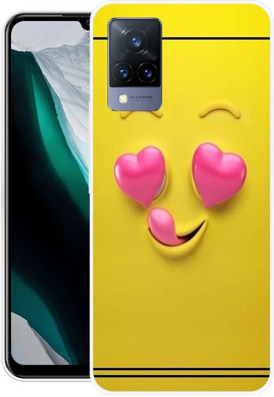 vaidik Back Cover for Vivo V21 5G  (Multicolor, Dual Protection, Silicon, Pack of: 1)