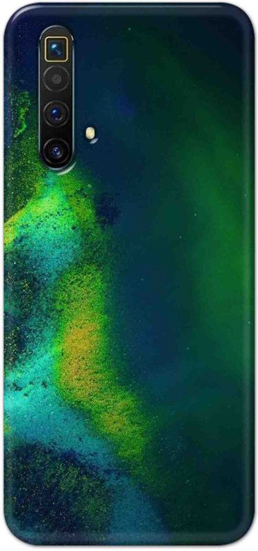 NDCOM Back Cover for Realme X3 Green Abstract Printed  (Multicolor, Hard Case, Pack of: 1)