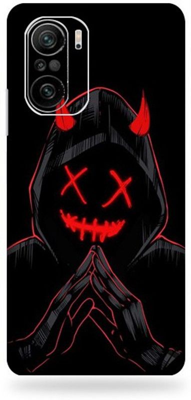 BUGGU Xiomi Poco F3 5G, xiomi poco f3 5g Mobile Skin  (Ultra Super Black Devil Skin With High Matte Finish., Mobile Skin (Back+Side+Camera))