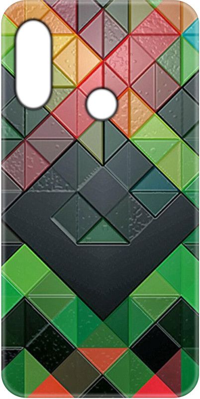 Smutty Back Cover for Mi Redmi Note 7S, M1901F71 - Block Pattern Print  (Multicolor, Hard Case, Pack of: 1)