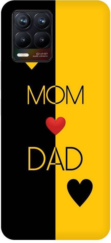 Thecoverking Back Cover for Realme 8 Pro  (Black, Yellow, Pack of: 1)
