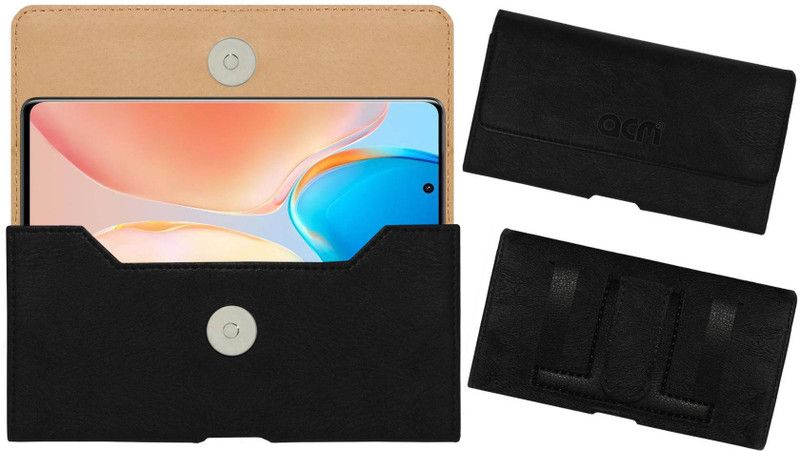 ACM Pouch for Vivo X70 Pro  (Black, Holster, Pack of: 1)