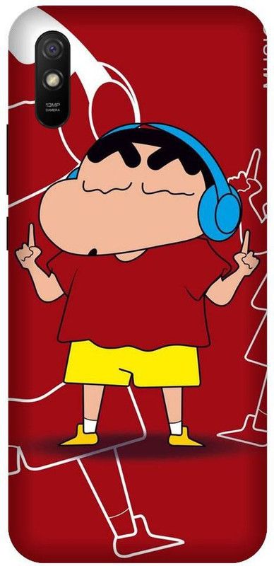 URCHIN Back Cover for Redmi 9A shinchan, cartoon. Funny, cute, Shinchan  (Multicolor, Shock Proof, Pack of: 1)