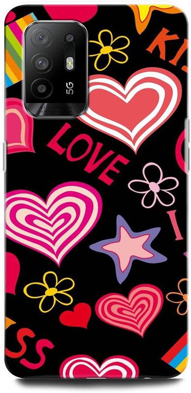 ORBIQE Back Cover for OPPO F19 Pro+ 5G CPH2213 VALENTINES DAY, COUPLE DAY, LOVE, HEART  (Multicolor, Hard Case, Pack of: 1)