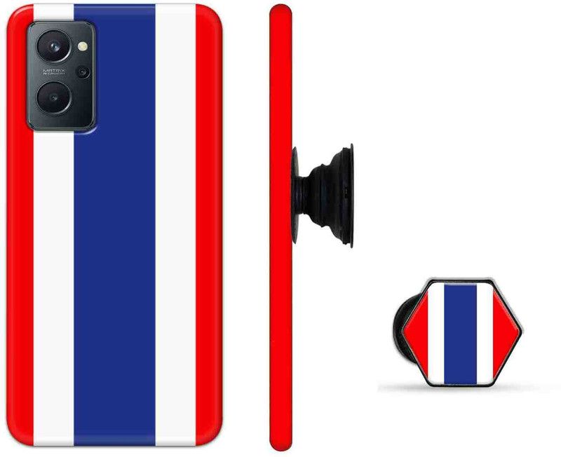 Deltavo Back Cover for Realme 9i  (Multicolor, Cases with Holder, Pack of: 2)