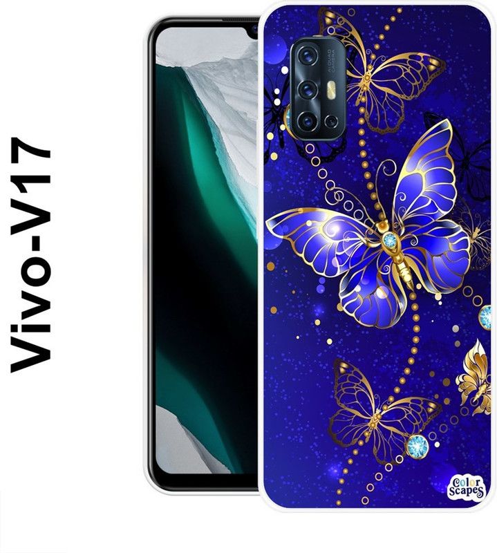Sswastik Back Cover for Vivo V17  (Blue, Silicon)