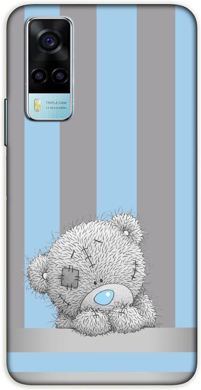 iprinto Back Cover for Vivo Y53s,Vivo Y51A Cute Panda Back Cover  (Blue, Hard Case)