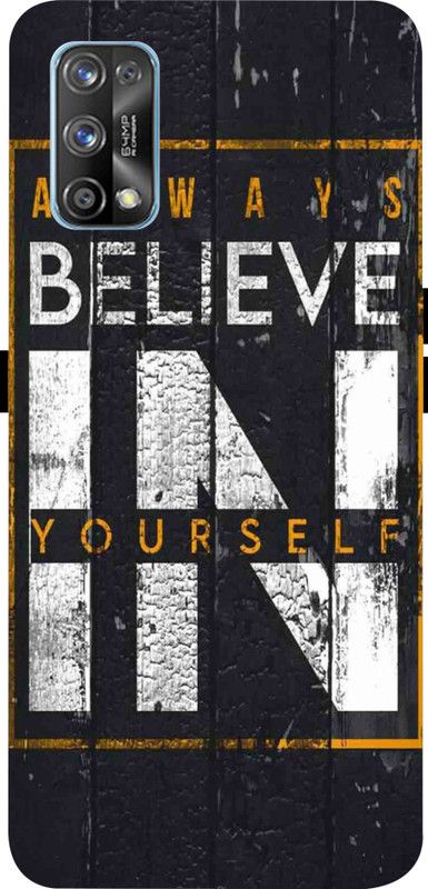 LIKELOOK Back Cover for Realme 7Pro, Belive In , Motivational Quote  (Multicolor, Shock Proof, Pack of: 1)