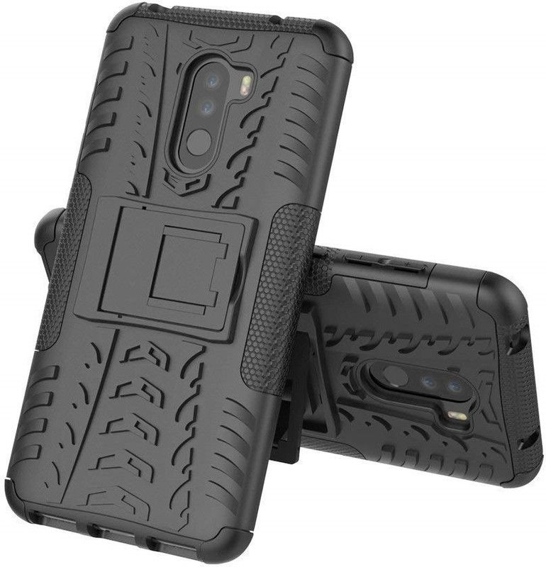 CELLCAMPUS Back Cover for POCO F1  (Black, Waterproof, Pack of: 1)