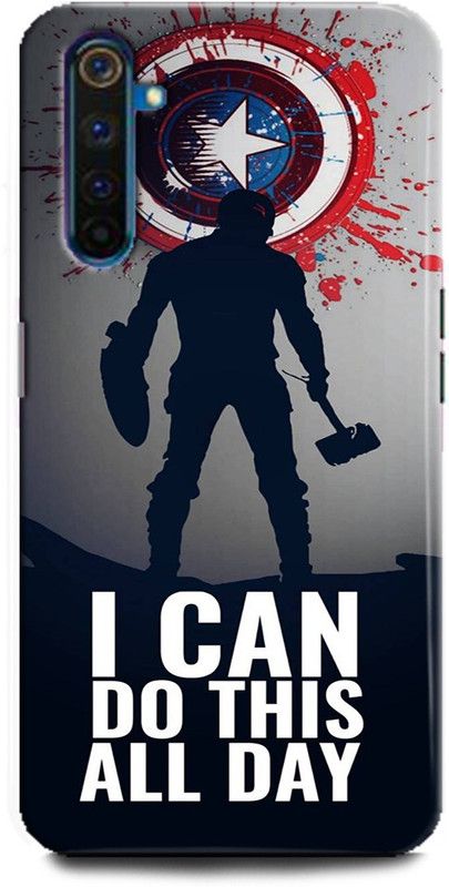 Afterglow Back Cover for Realme 6i CAPTAIN AMERICA, AVENGERS, MARVEL, COMICS, SHEILD, SUPERHERO  (Multicolor, Shock Proof, Pack of: 1)