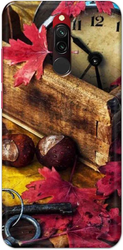NDCOM Back Cover for Redmi 8 Vintage Clock Printed  (Multicolor, Hard Case, Pack of: 1)