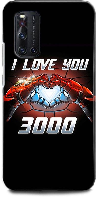 Afterglow Back Cover for Vivo V19 Iron Man, Love You 3000, Superhero, Tony Stark, Marval, comic  (Multicolor, Dual Protection, Pack of: 1)