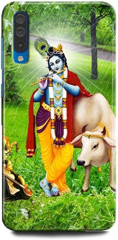 FIKORA Back Cover for Mi A3/mzb7974in KRISHNA PRINTED  (Multicolor, Hard Case, Pack of: 1)