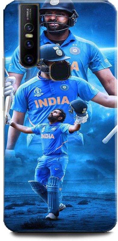 Afterglow Back Cover for Vivo V15 HITMAN, ROHIT SHARMA, CRICKET, SHARMA JI KA LONDA  (Multicolor, Shock Proof, Pack of: 1)