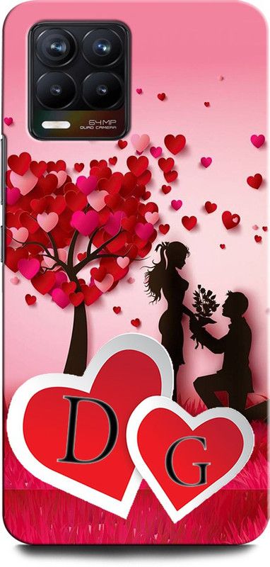 GRAFIQE Back Cover for Realme 8 Pro DG, D LOVE G, G LOVE D, D LETTER, G LETTER, DG NAME  (Multicolor, Shock Proof, Pack of: 1)