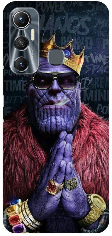 FIKORA Back Cover for Infinix Hot 11, X662, THANOS, FUNNY, MARVEL, VILLIAN  (Purple, Hard Case, Pack of: 1)