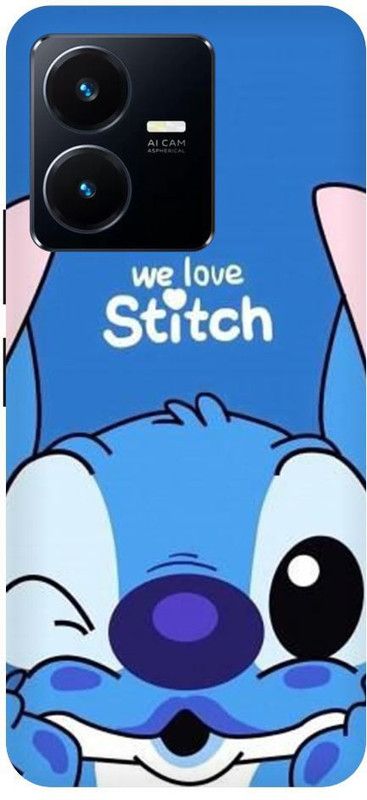 URCHIN Back Cover for Vivo Y22S Stitch, Cute, CuteStitch, LeloAndStitch480  (Multicolor, Shock Proof, Pack of: 1)