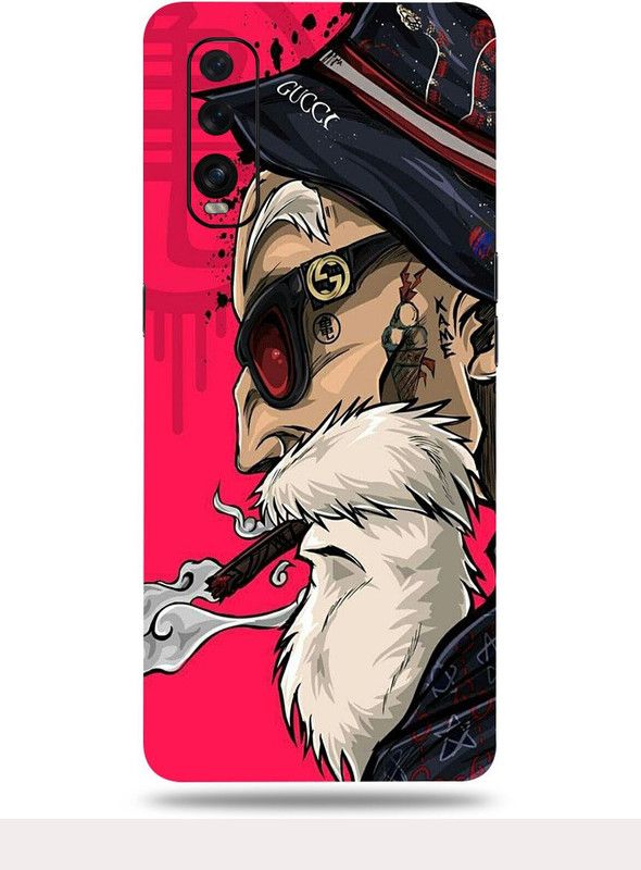 OggyBaba Oppo Find X2 Mobile Skin  (Kame Illustrate Multicolor Skin With Ultra Matte Finish)
