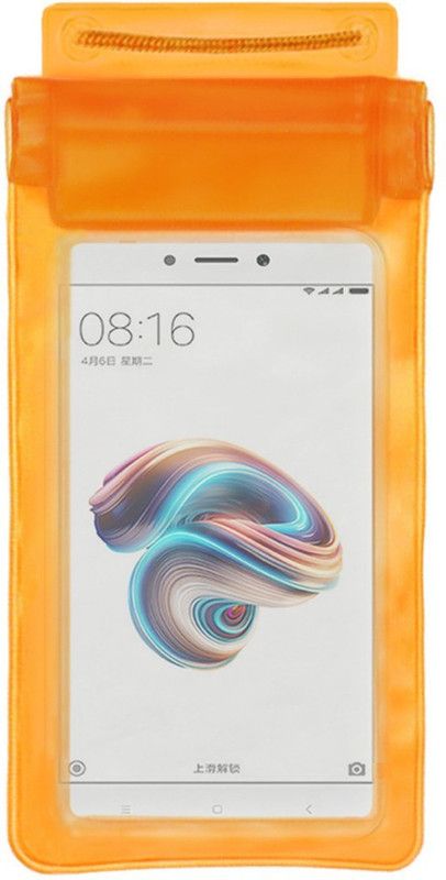 ACM Pouch for Mi Redmi 5A  (Orange, Waterproof, Silicon, Pack of: 1)