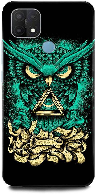 Afterglow Back Cover for Oppo A15s OWL, ILLUMINATI OWL, COOL, TRANDING, BIRD, FIRE, FANTACY  (Multicolor, Shock Proof, Pack of: 1)