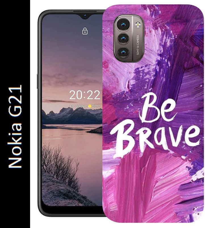mitzvah Back Cover for Nokia G21  (Pink, Blue, Grip Case, Silicon, Pack of: 1)