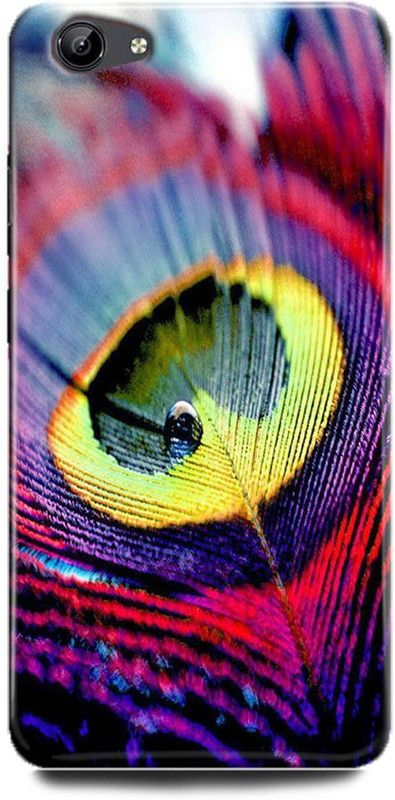 FIKORA Back Cover for Vivo Y71/1724 MOR PANKH PRINTED  (Multicolor, Hard Case, Pack of: 1)