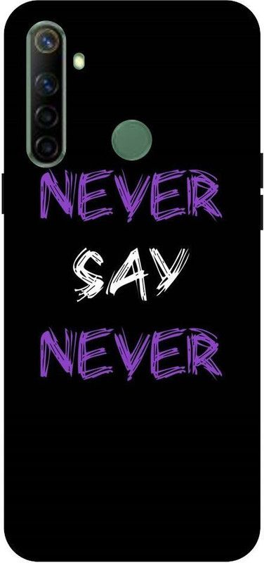URCHIN Back Cover for Realme5i never say never, never give up, motivation, attitude  (Multicolor, Shock Proof, Pack of: 1)