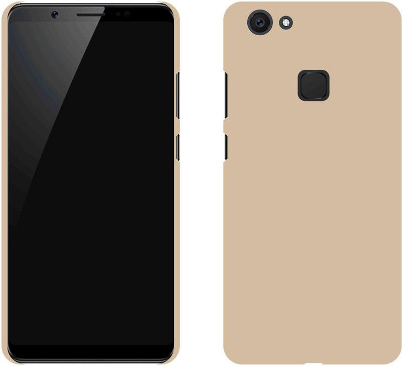 Case Designer Back Cover for VIVO V7 Plus  (Gold, Shock Proof, Pack of: 1)