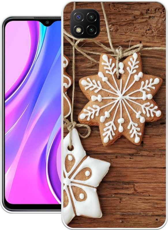 Print maker Back Cover for POCO C3  (Brown, White, Grip Case, Silicon, Pack of: 1)