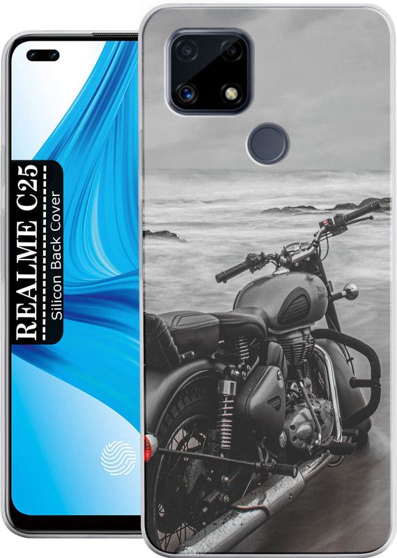 Smart Fly Back Cover for Realme C25  (Multicolor, Dual Protection, Silicon, Pack of: 1)