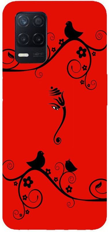 Yuphoria Back Cover for Realme Narzo 30 5G  (Black, Red, Grip Case, Silicon, Pack of: 1)