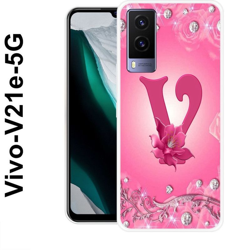 Sswastik Back Cover for Vivo V21e 5G  (Pink, Grip Case, Silicon)