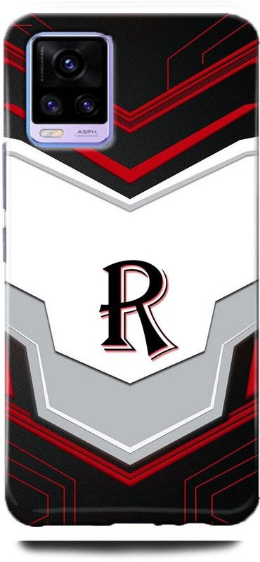 Afterglow Back Cover for Vivo V20 R, R LETTER, R NAME, R ALPHABET, ALPHABET  (Multicolor, Shock Proof, Pack of: 1)
