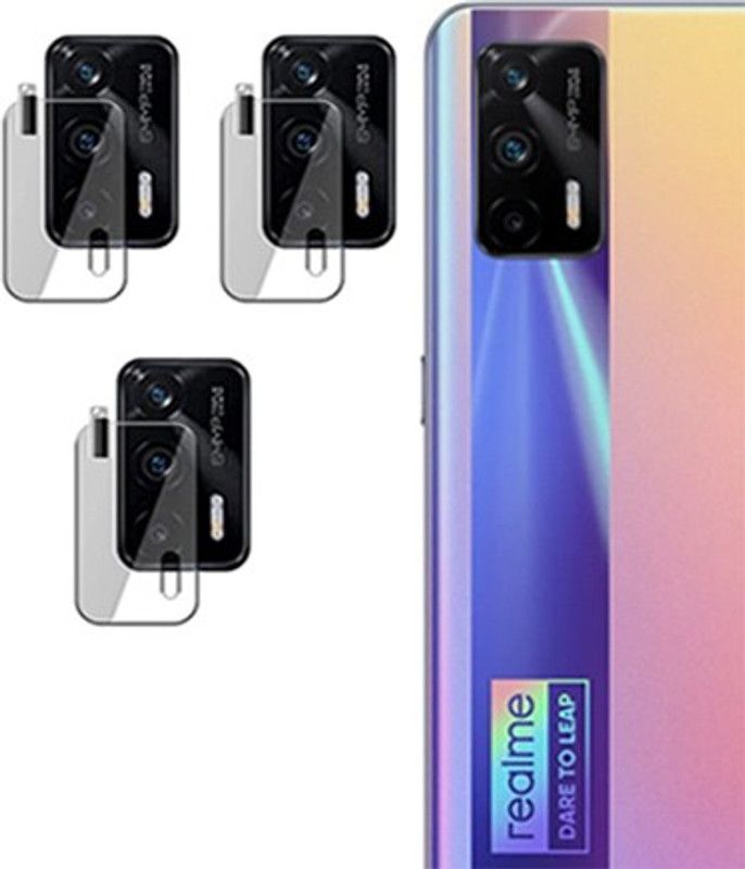 hirdesh Back Camera Lens Glass Protector for REALME X7 MAX 5G, CAMERA CAMERA LENS PROTECTOR  (Pack of: 3)