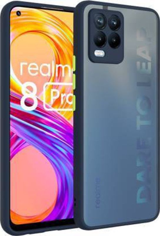SRS Back Cover for Realme 8, Realme 8 pro  (Blue, Hard Case, Pack of: 1)