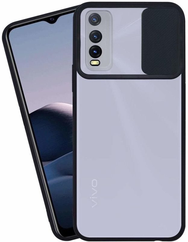 Shining Stars Bumper Case for Vivo Y51s  (Black, Camera Bump Protector, Pack of: 1)